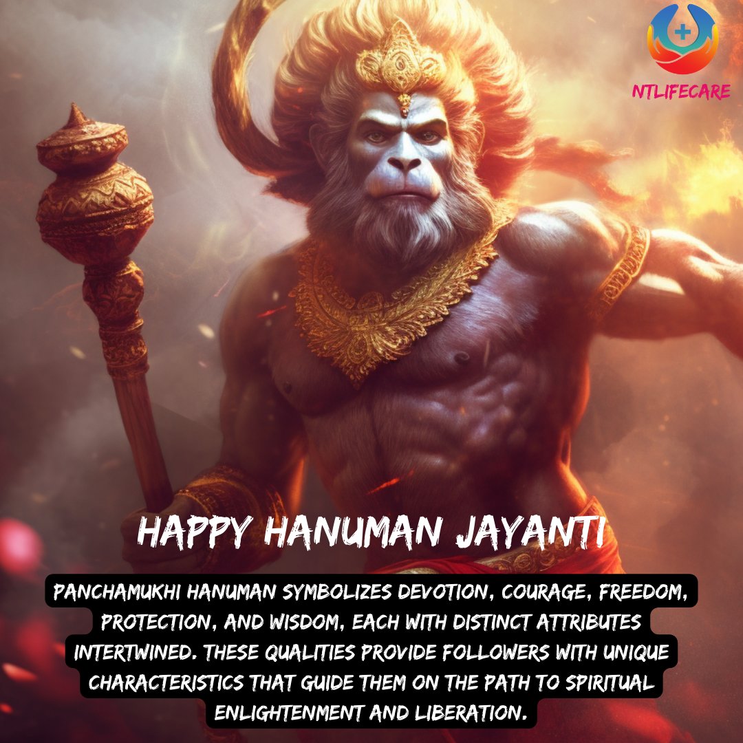 In the realm of divinity, amidst the cosmic dance of the elements, exists the sacred embodiment of Panchmukhi Hanuman, each facet resonating with the primal forces of nature.