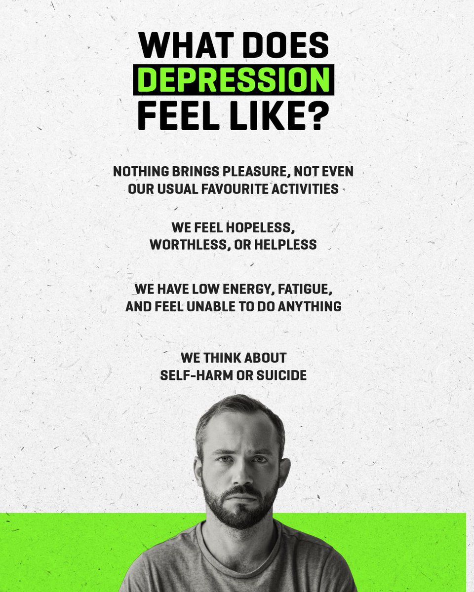 Depression is a very common condition. It’s currently estimated that around 280 million people, or 3.8% of the global population, are affected. Yet, despite its prevalence, depression can often be hard to identify. headsupguys.org/what-does-depr…