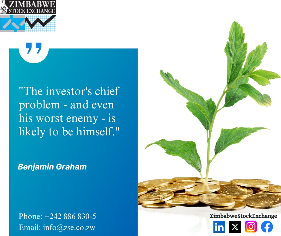 The investors chief problem-and even his worst enemy -is likely to be himself #motivation True or False? share your thoughts