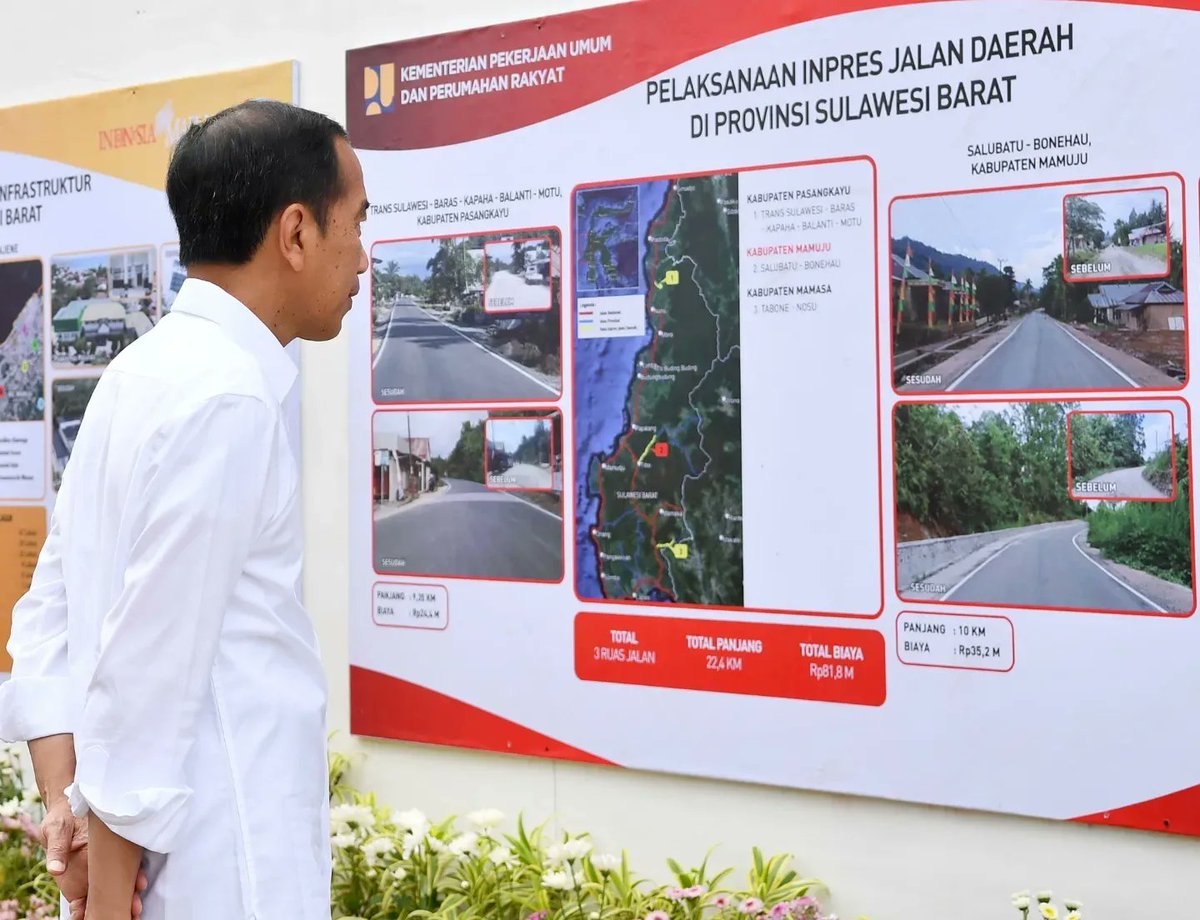 Alhamdulillah hari ini peresmian 147 bangunan yang telah direhabilitasi dan direkonstruksi pascabencana gempa di Sulawesi Barat, dengan total anggaran Rp1,031 triliun. Proyek ini meliputi 47 perkantoran, 29 fasilitas kesehatan, 43 fasilitas pendidikan termasuk SMKN 1 Rangas ini,…