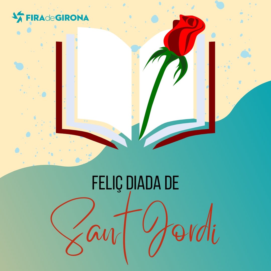 Us desitgem una diada de #SantJordi ben plena de llibres, roses i cultura! 📚⚘️