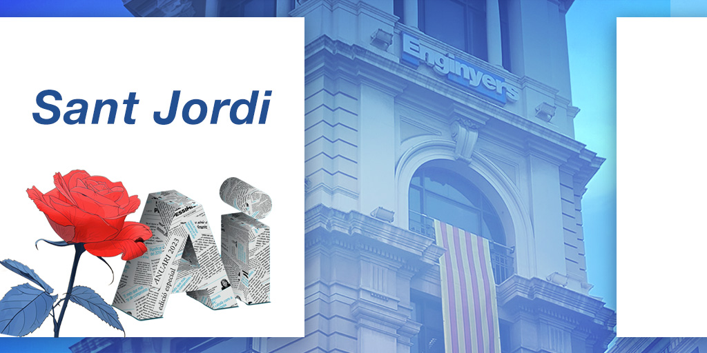 🌹Des del Col·legi i l'Associació us desitgem un bon #SantJordi, ple de llibres i roses i, sobretot, amb molta #enginyeria! 📕