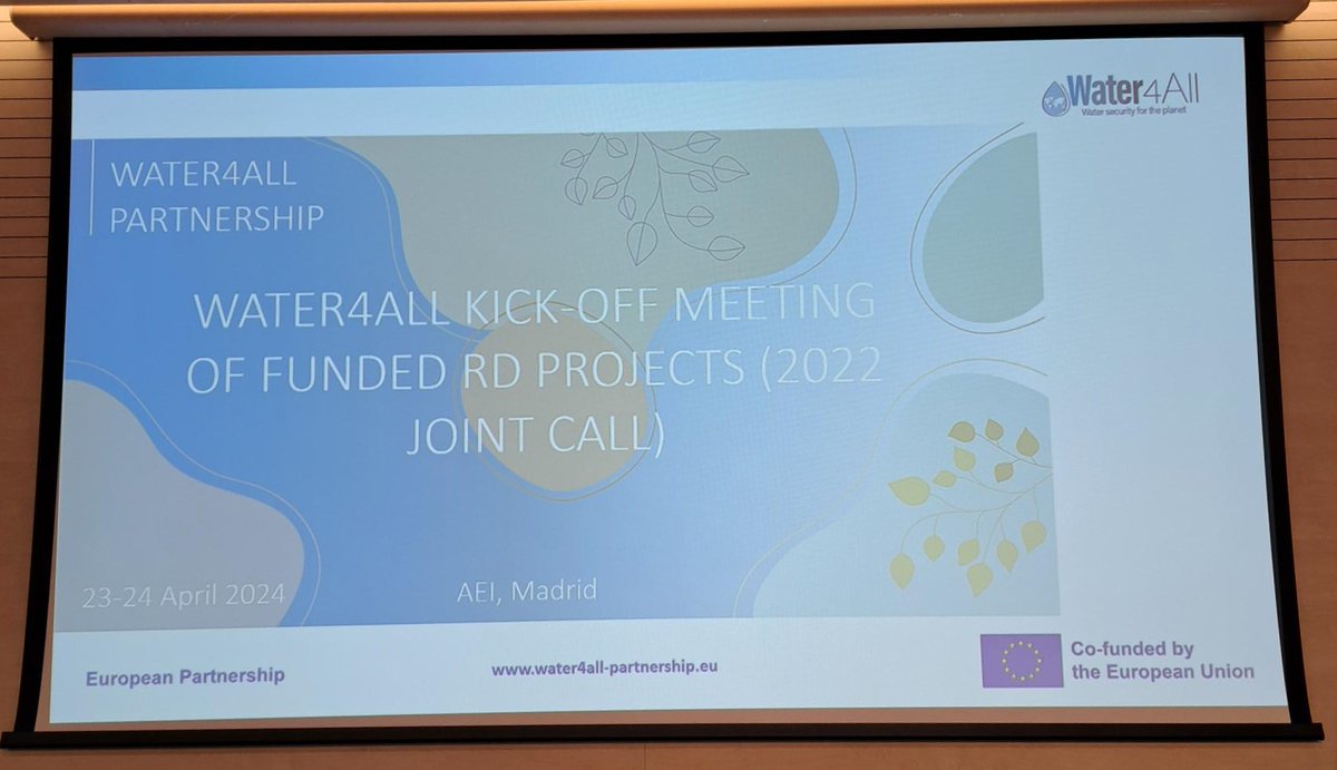 Celebramos en la @AgEInves el kick-off meeting de los proyectos 2022 del partenariado @Water4AllEU con la presencia de @EU_Commission y @AgenceRecherche entre otros. #Water4AllEU es una programa de apoyo financiero a la investigación científica en agua dulce ¿Quieres conocer…