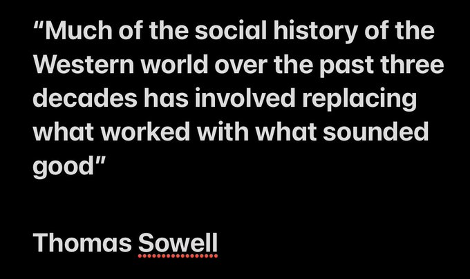 Good grief Thomas Sowell is good.