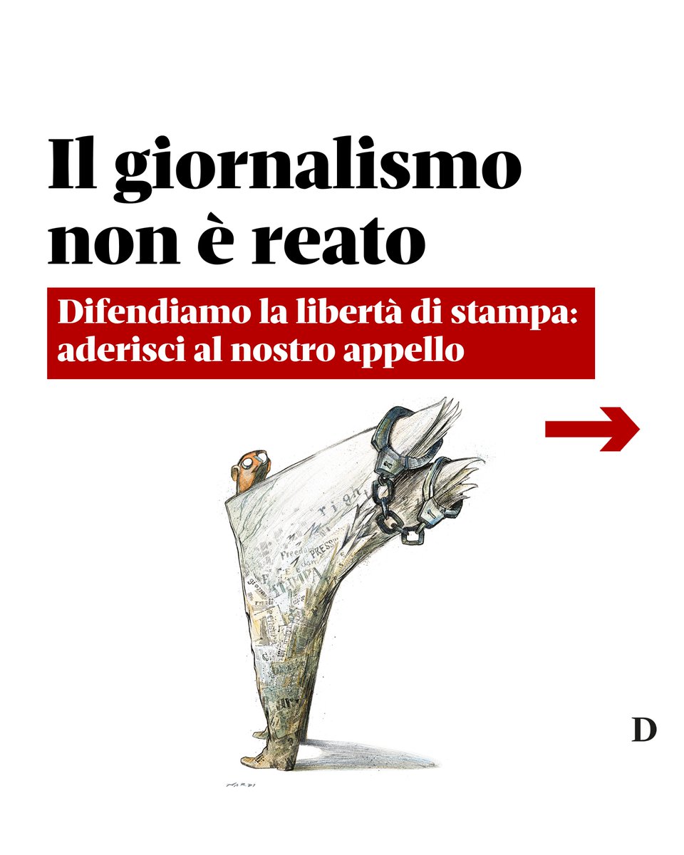 Tre giornalisti di Domani rischiano fino a 9 anni di carcere. L'Ue rafforza la protezione delle fonti, mentre in Italia il giornalismo d’inchiesta diventa reato. Condividi il nostro appello #MediaFreedom #DomaniFreeJournalism editorialedomani.it/politica/itali…