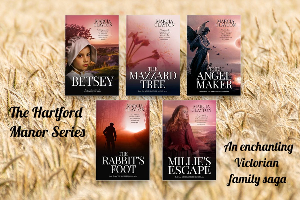 History, mystery and romance! The Hartford Manor Series is a heart-warming 19th-century family saga set in Victorian Devon. mybook.to/Betsey viewauthor.at/MarciaClayton #bookboost #romancereaders #HistFic