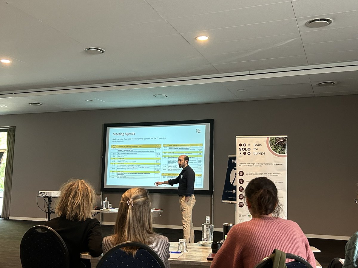 Here we go! 🔛 The first day of the Soils for Europe consortium meeting has begun! 🇳🇱 Live updates from the sessions will follow shortly 🔜 #SOLOgetsTogether