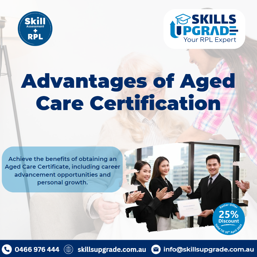 Advantages of Aged Care Certification Are you passionate about making a difference in the lives of the elderly? Pursuing an Aged Care Certificate could be your pathway to a rewarding career! skillsupgrade.com.au/aged-care-cour… #agedcare #certification #agedcareaustralia #SkillsUpgrade