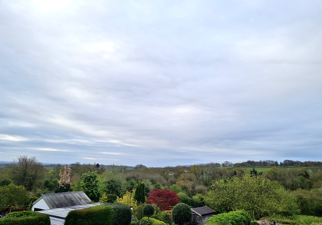 Another grey day here in #Rhosllanerchrugog #Wrexham #NorthWales The spring colours are pretty though. We just need some sun now #ViewFromMyWindow