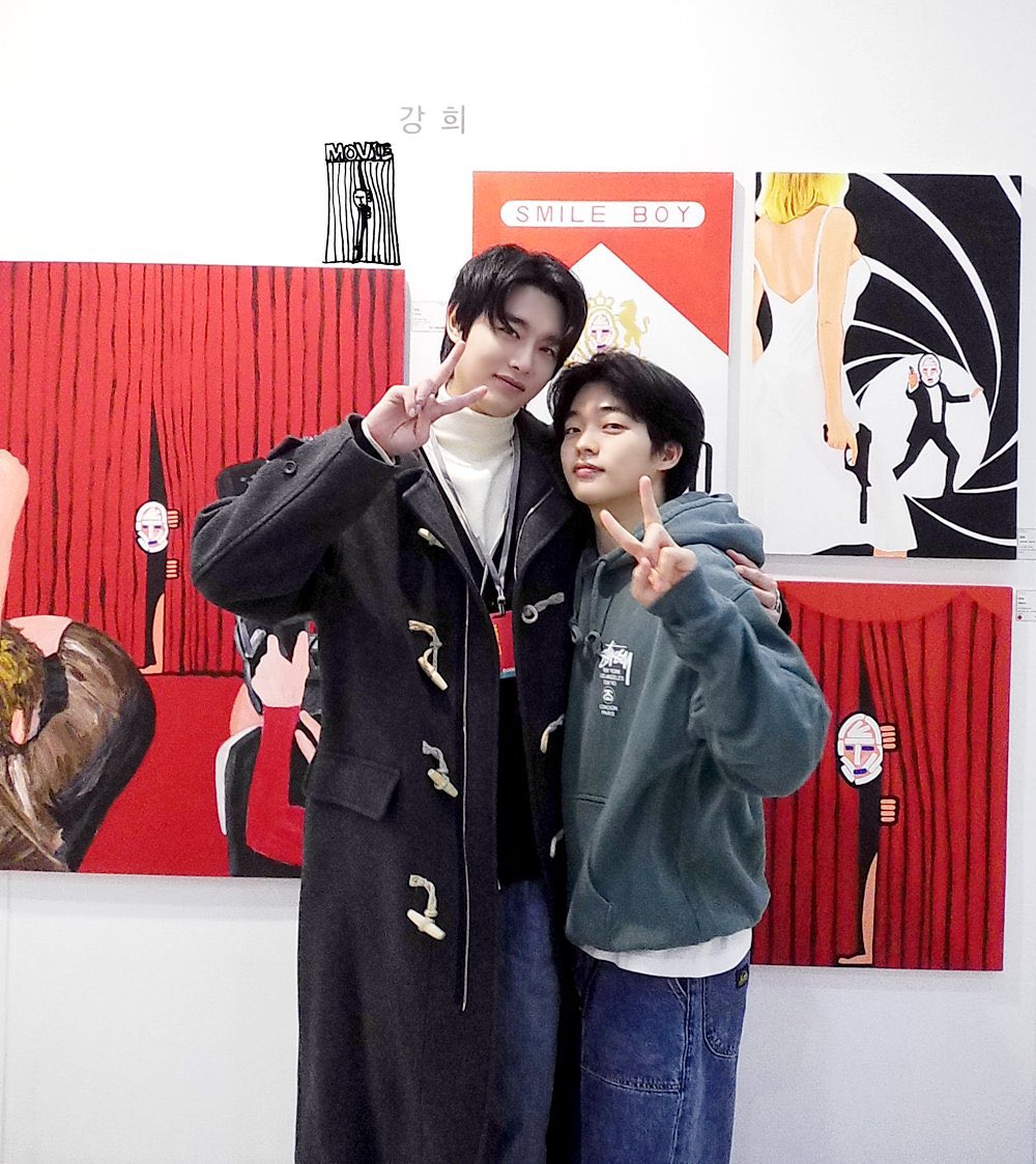 Day 514 of waiting for
#CherryBlossomsAfterWinter Season 2 or a new project announcement since I created this fan-account.
Today it's been 4 months.#OkJinuk went to the exhibition of his Hyung,artist #Kanghui to support him and declared to be his fan🥹
#강희 #옥진욱 #겨울지나벚꽃