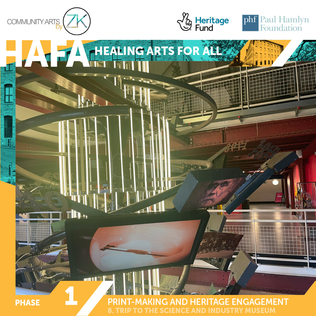 For this week of HAFA, we will be visiting The Science and Industry Museum in Manchester, to learn about the textile history of the local area :-)
@HeritageFundUK @HeritageFundNOR @phf_uk #communityartsbyzk #community #communityarts #healingartsforall #NationalLotteryHeritageFund