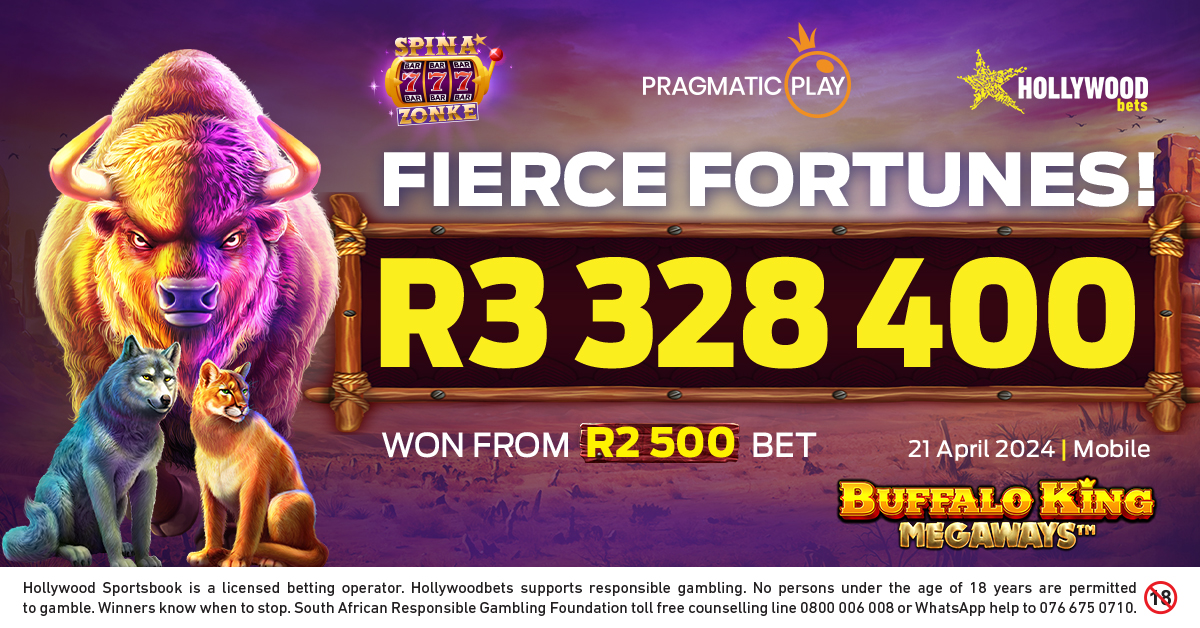 One lucky punter turned R2500 into a Fortune by winning R3 328 400! 💸 You could be next, Bet now! 🤑 #HWBTWT