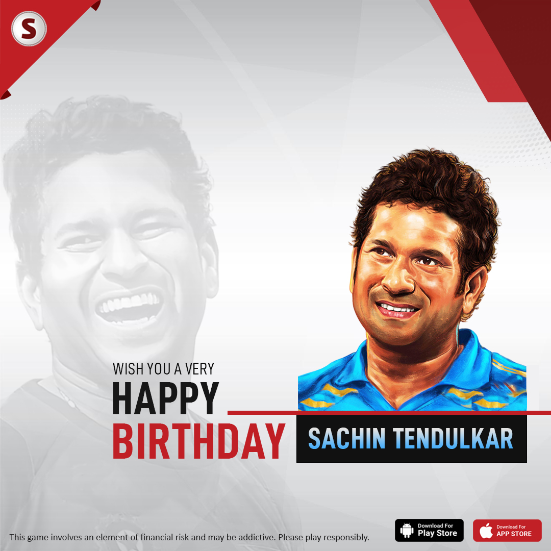 The man inspires billions of peoples. ✨

Wishing you a very happy birthday, Master Blaster Sachin Tentulakar. 🎂
.
.
.
#sachintendulkar #birthday #cricketer #indianteam #cricket #cricketfans #cricketlovers #fantasy #FantasyCricket #onlinegames #BIGWIN #sixer11official