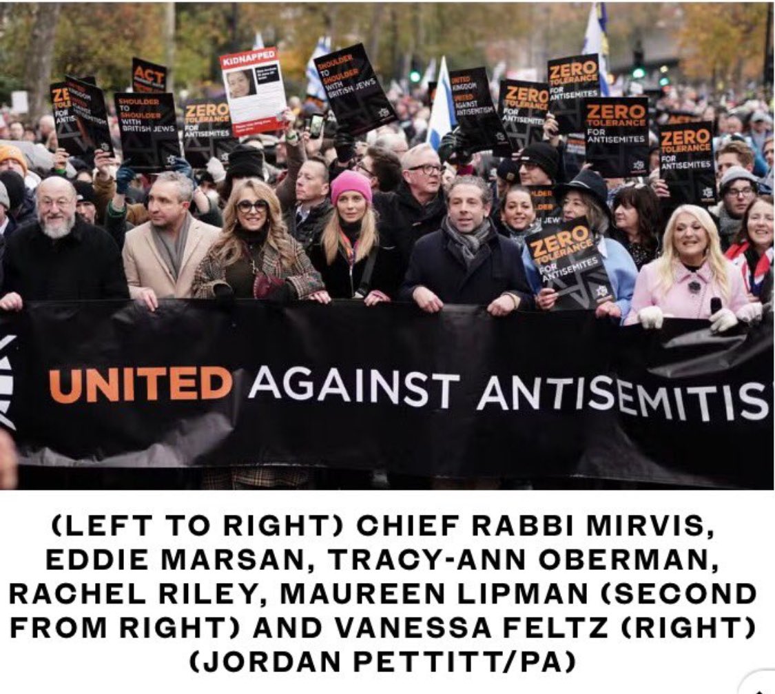 Here they are. The people that helped give the country Boris Johnson. The people that like the genocide of Palestinians. Bought and paid for agents of Islamophobia, anti democracy and at its heart anti Jewish over a protection of a fascistic Zionism. Fuck them all.