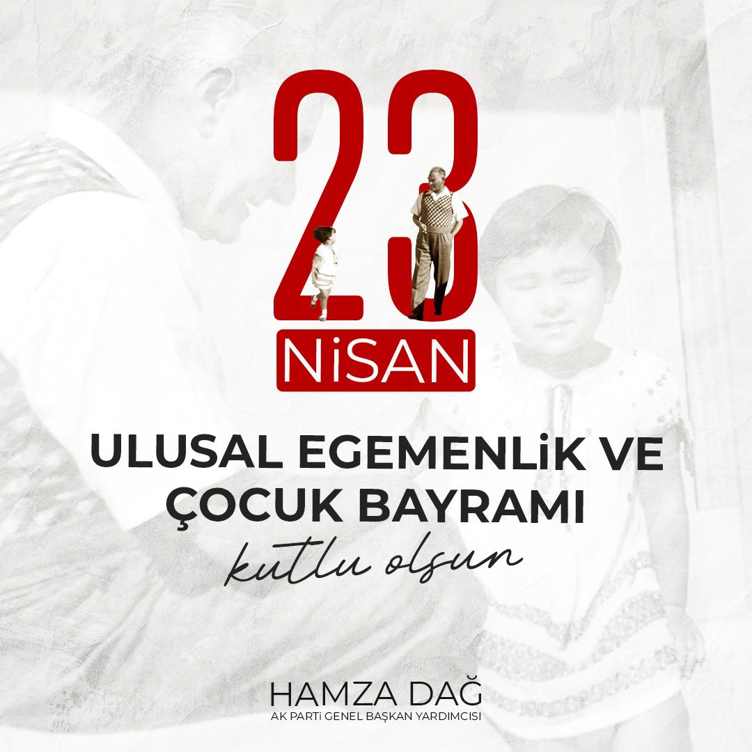 Milli iradenin tecelligâhı Türkiye Büyük Millet Meclisi’nin açılışının 104. yıl dönümü ve 23 Nisan Ulusal Egemenlik ve Çocuk Bayramı kutlu olsun🎉💐 Başta Gazi Mustafa Kemal Atatürk olmak üzere aziz şehitlerimizi saygı ve minnetle anıyorum🇹🇷