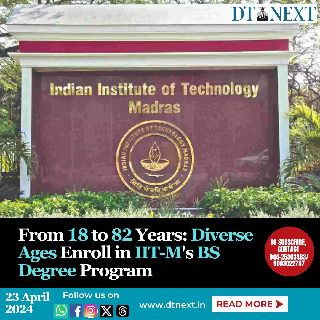 A testament to lifelong learning: From an 18-year-old eager to begin their journey in higher education to an 82-year-old realizing a lifelong dream, students of all ages embrace the opportunity to pursue a BS degree in Data Science at IIT-Madras. ✒️ @nanasaiin