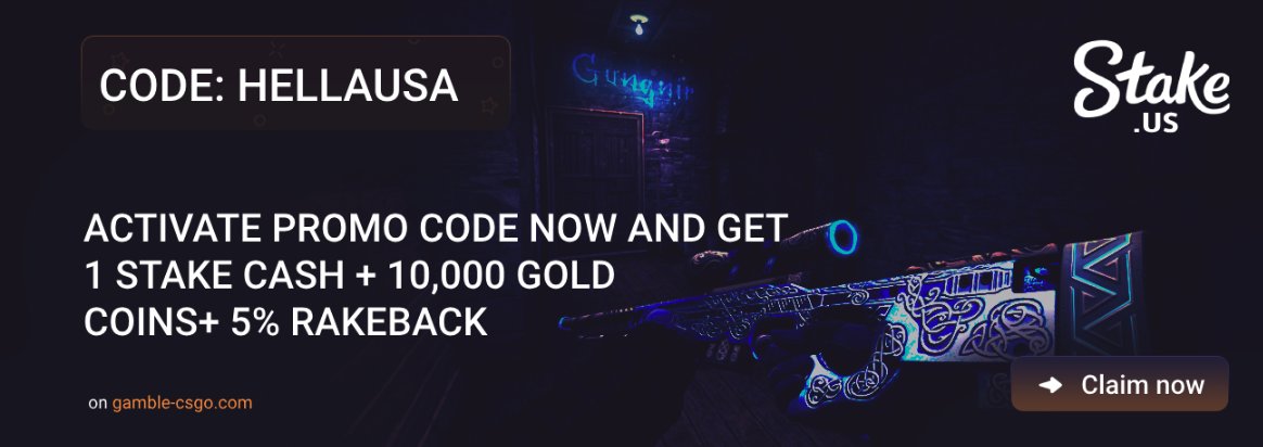 StakeUS_codes's tweet image. What is the StakeUS code for 2024?

Here is a list of promo codes and bonuses: 
🔥HellaUSA 👉 get 25 Stake Cash + 250,000 Gold Coins + 5% rakeback
🔥Hella200 👉get 55 Stake Cash + 260,000 Gold Coins + 5% rakeback
Or use referral link - stake.us/?c=8da027adcb&amp;amp;…