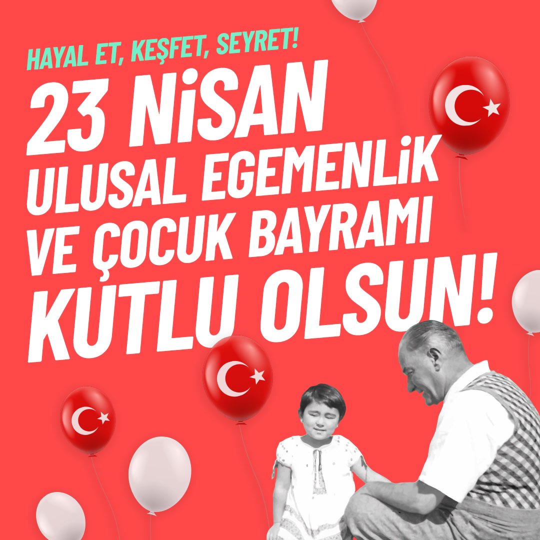 Hayal et, keşfet, seyret! 23 Nisan Ulusal Egemenlik ve Çocuk Bayramı kutlu olsun! 🎈#23Nisan #ParibuCineverse