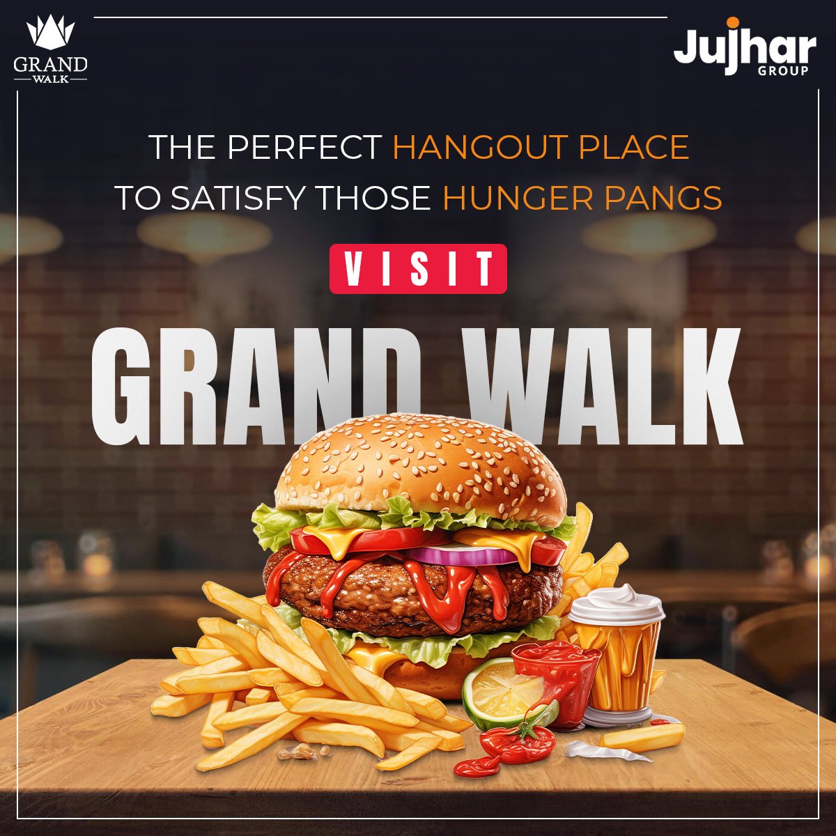 Grand Walk has all you need to satiate your hunger. Delicious meals for those fun times with friends and family. 

Visit today - grandwalk.co.in

#grandwalk #deliciousfood #HangoutPlaces #HungerNoMore #favoritefood #burgerking #visitnow #ludhiana #jujhargroup