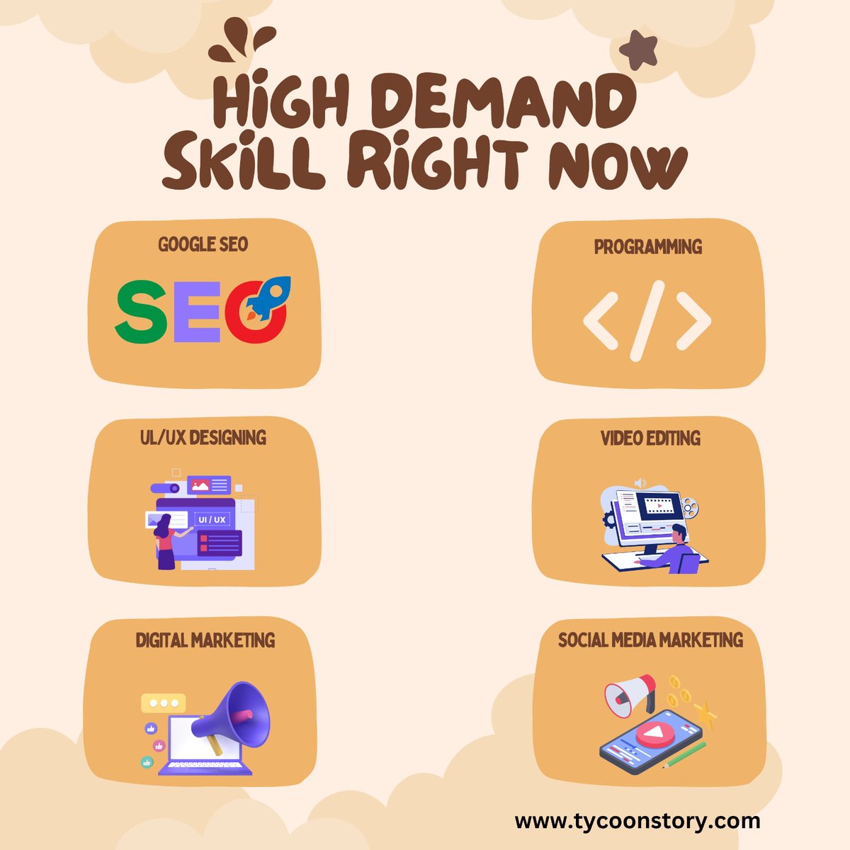 Top High-Demand Skills for Today's Job Market

#DigitalExperience #UserCenteredDesign #DigitalPresence #WebDesign #BusinessStrategy #DigitalMarketing #MobileDesign #DigitalInnovation #UserInterface @TycoonStoryCo @tycoonstory2020 @coursera @indeed @Naukri @getgoskills