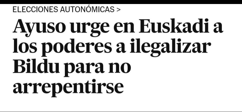 Ayuso saca tu sucio culo de Euskadi marrana .