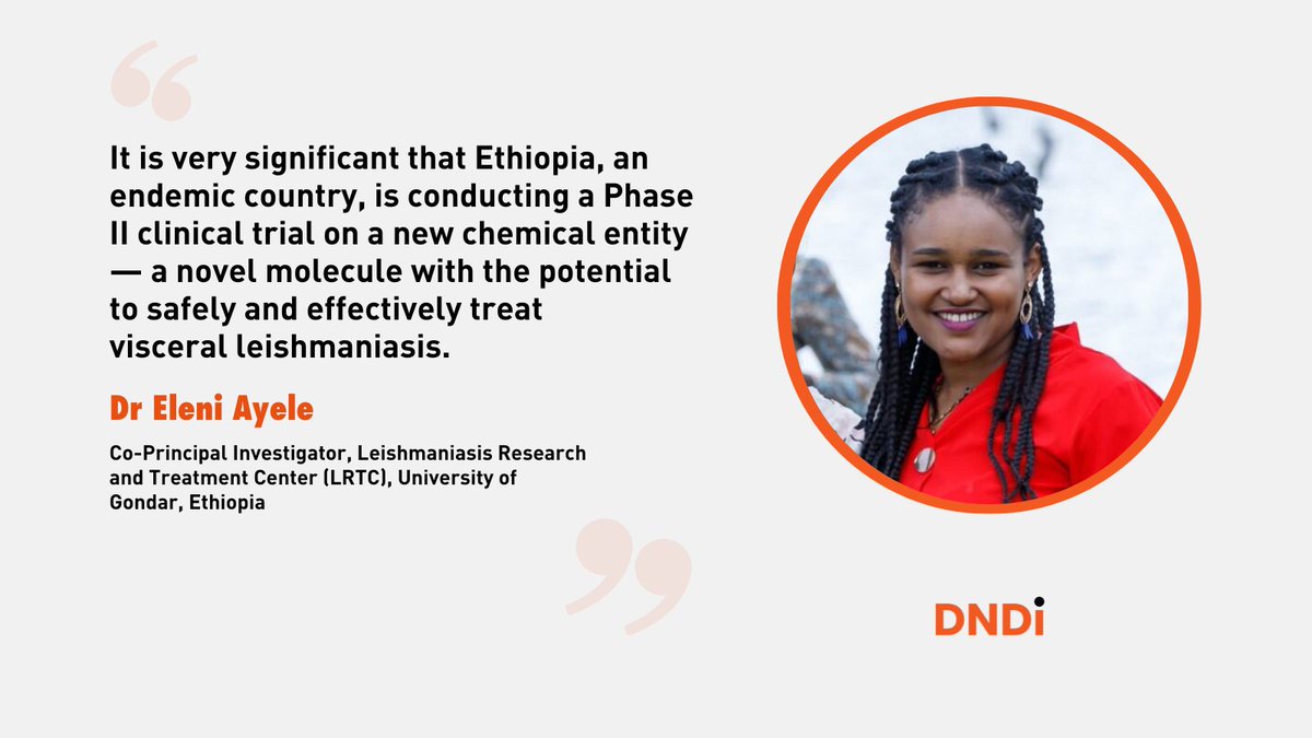 The Phase II clinical trial for an all-oral treatment for #leishmaniasis has commenced in 🇪🇹 Ethiopia. The new molecule called LXE408, is expected to be safer than the current treatment. We are grateful to all our partners for the support. Read more 👉bit.ly/3xJjzGo