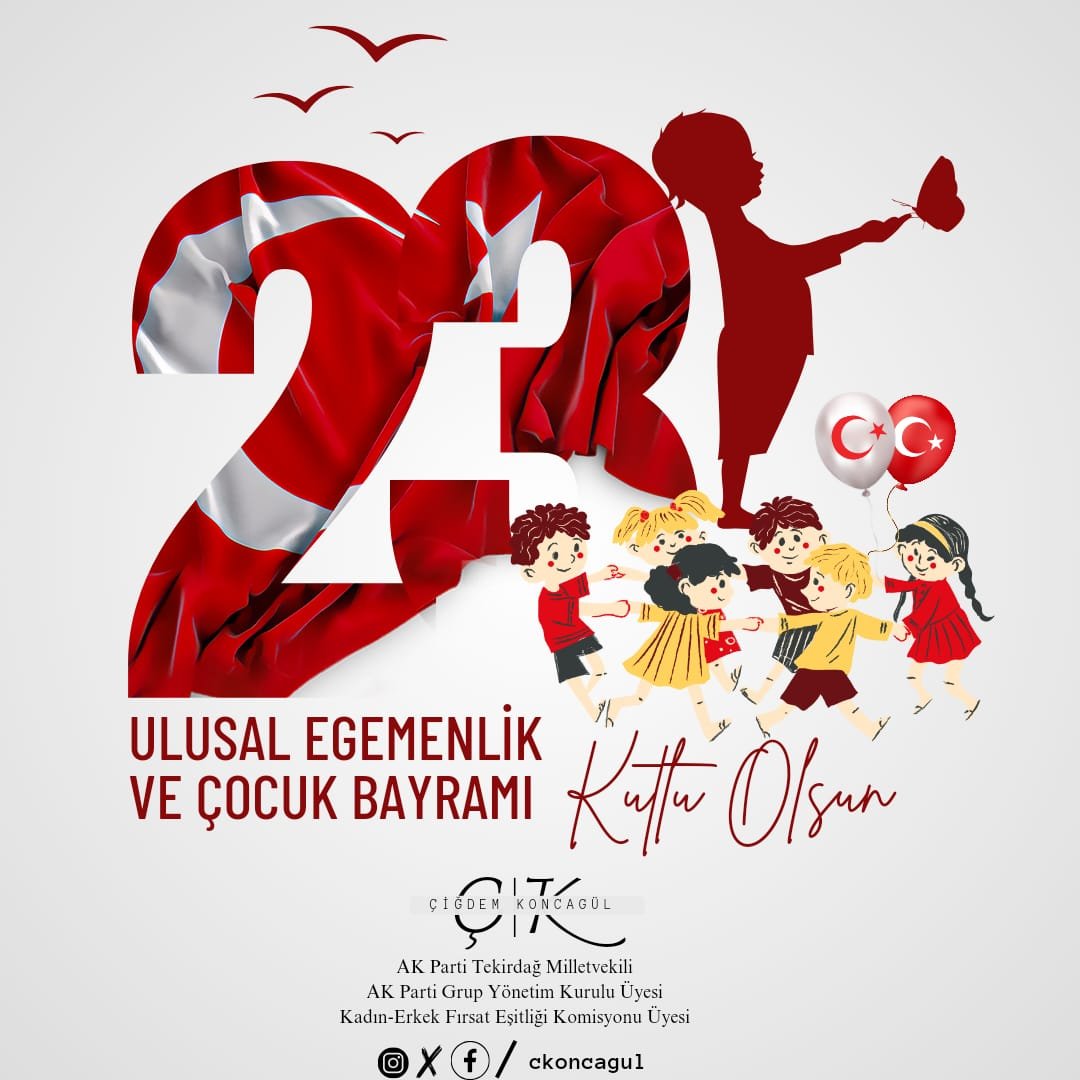 Milli iradenin yıkılmaz tecelligâhı Türkiye Büyük Millet Meclisinin açılışının 104.yılında, Gazi Mustafa Kemal Atatürk ve silah arkadaşlarını rahmetle anıyor, geleceğimizin teminatı çocuklarımızın #23NisanUlusalEgemenlikveÇocukBayramı'nı kutluyorum. #TBMM104Yaşında #23Nisan2024