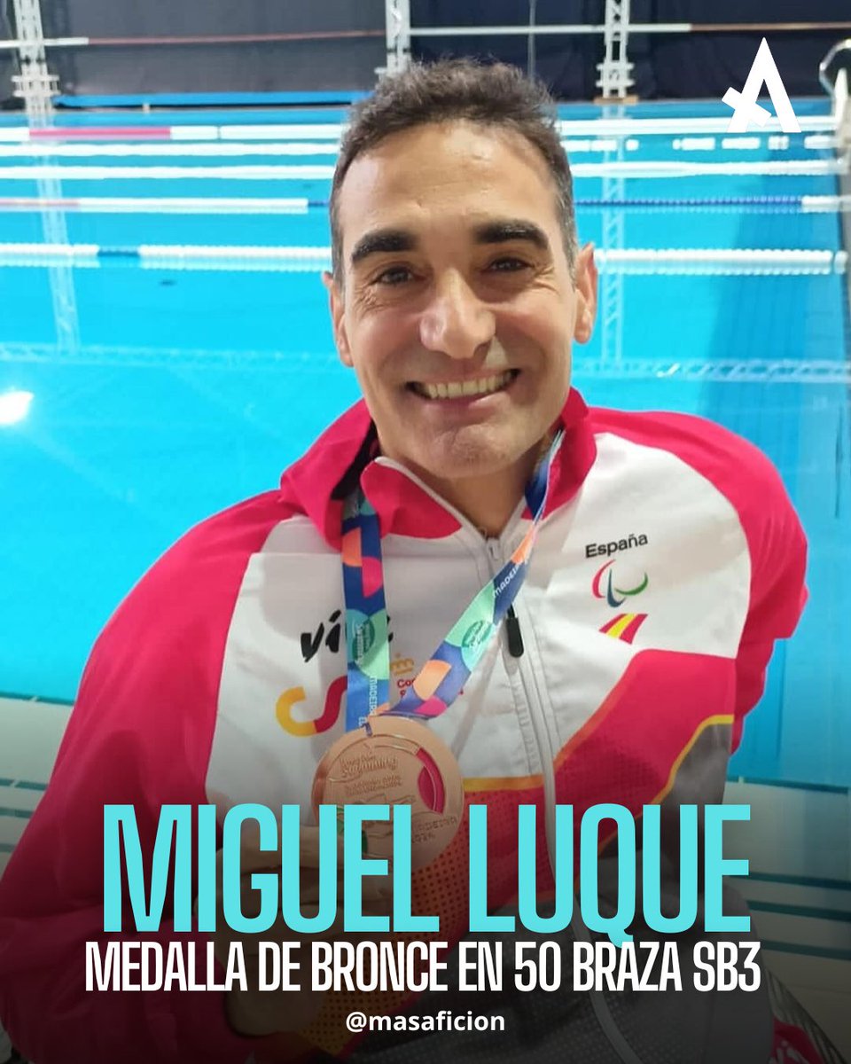 @mluque76 consigue la Plata🥈 en 50 metros braza categoría SB3(discapacidad física o parálisis cerebral) en el europeo de Madeira🇵🇹.🏊🏼‍♀️💪🏼

 ¡¡ENHORABUENA!!🔥👏🏼

#natacion
#deporte #paralimpicos #foryoupage #swinming #paraswimming #win #paralympics @incluswim_ @Paralimpicos