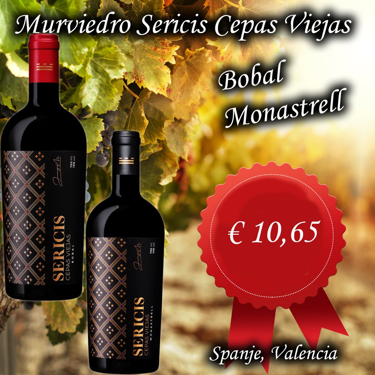 MURVIEDRO SERICIS CEPAS VIEJAS Bobal en Monastrell
wijnhandelgrandcave.nl/zoeken?control…
 #spanishwine #spain #wine #bar #vino #winelover #winetasting #redwine #winetime #foodandwine #winelovers #winery #instawine #vin #vinho #whitewine #winestagram #wineoclock #wein #wines #murviedro