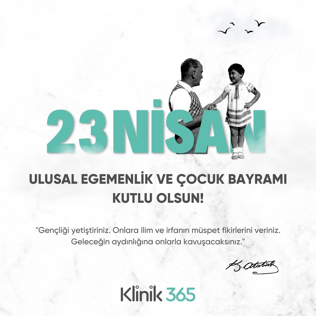 23 Nisan Ulusal Egemenlik ve Çocuk Bayramı Kutlu Olsun! 🎈 #23nisanulusalegemenlikveçocukbayramı #atatürk
