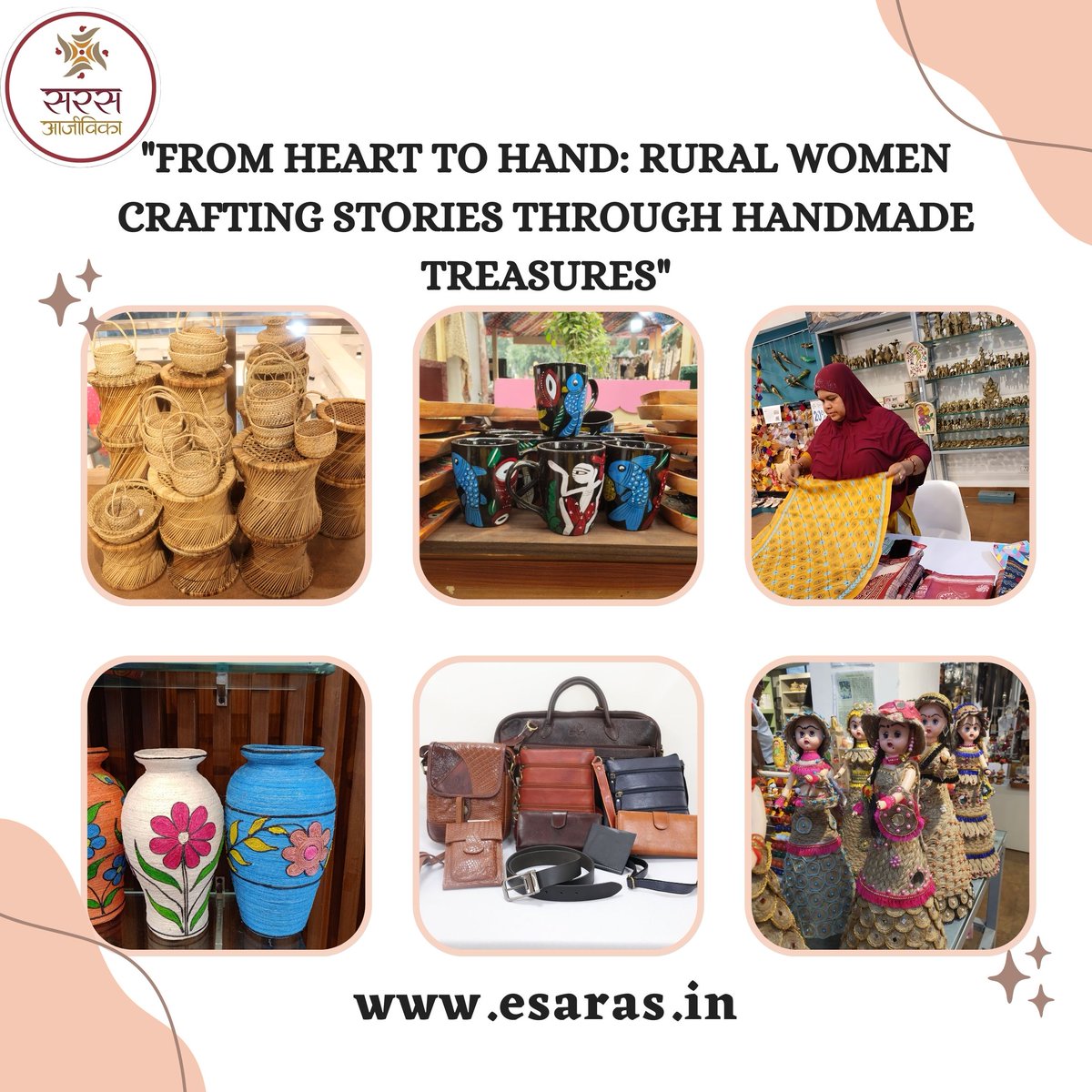 Dive into the rich tapestry of tradition with our exquisite collection! Each piece is a testament to the artisan's dedication and skill, woven with stories of heritage and innovation.
Shop now: esaras.in
#Festivals #gallery #WomenCraft #Traditional #RuralLife