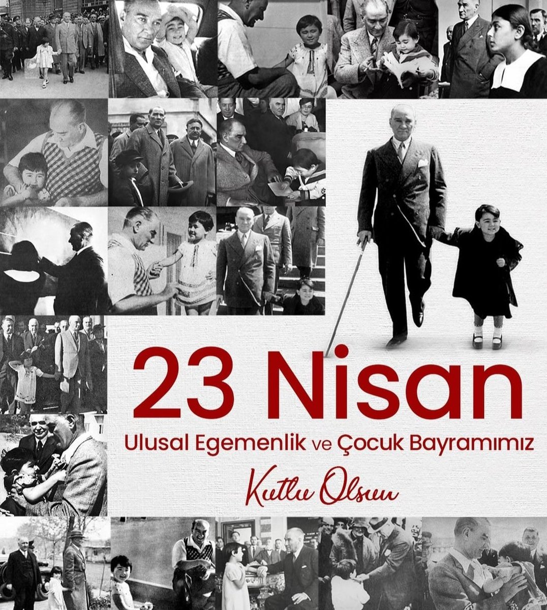 Mustafa Kemal Atatürk ❤ Senin çocukların olmak, paha biçilemez. #23nisanulusalegemenlikveçocukbayramıkutluolsun 🇹🇷