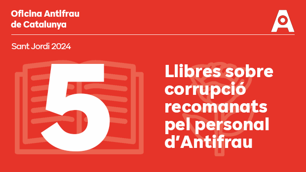 antifraucat's tweet photo. 🌹 Bona diada de #SantJordi2024‼️
📚 Enguany celebrem la diada amb unes recomanacions literàries en la lluita contra la #Corrupció 🐉👇🏾
🗳️ Mitjançant una enquesta entre el personal d'#Antifrau s'han seleccionat els 5 llibres més recomanats entre una llista de 20 títols🧵 https://t.co/K6LCfkoOv9