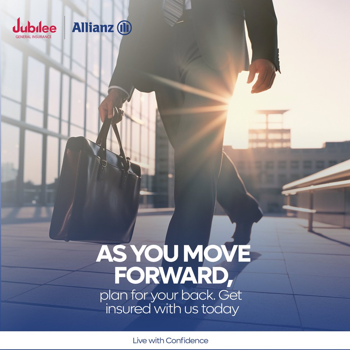 Log in to our sales portal and buy; a Motor insurance, Travel insurance, Traders comprehensive insurance policy , Marine cargo insurance, Personal accident insurance and Professional indemnity.
Simply log in to sales.jubileeallianz.co.ug and follow the prompts.

#selfservice