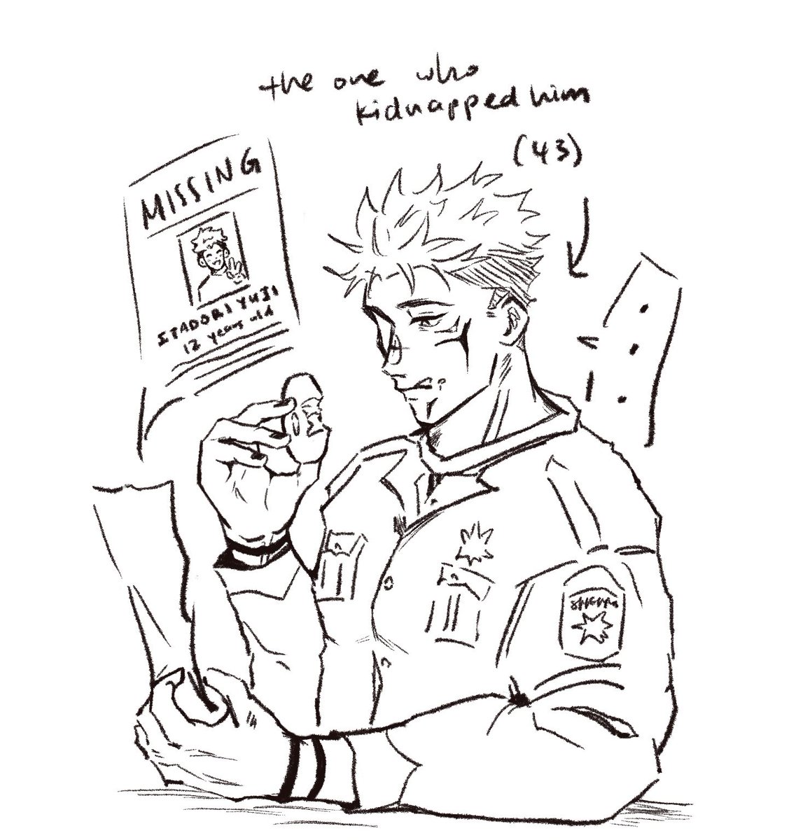 officer sukuna who’s obsessed with his little nephew