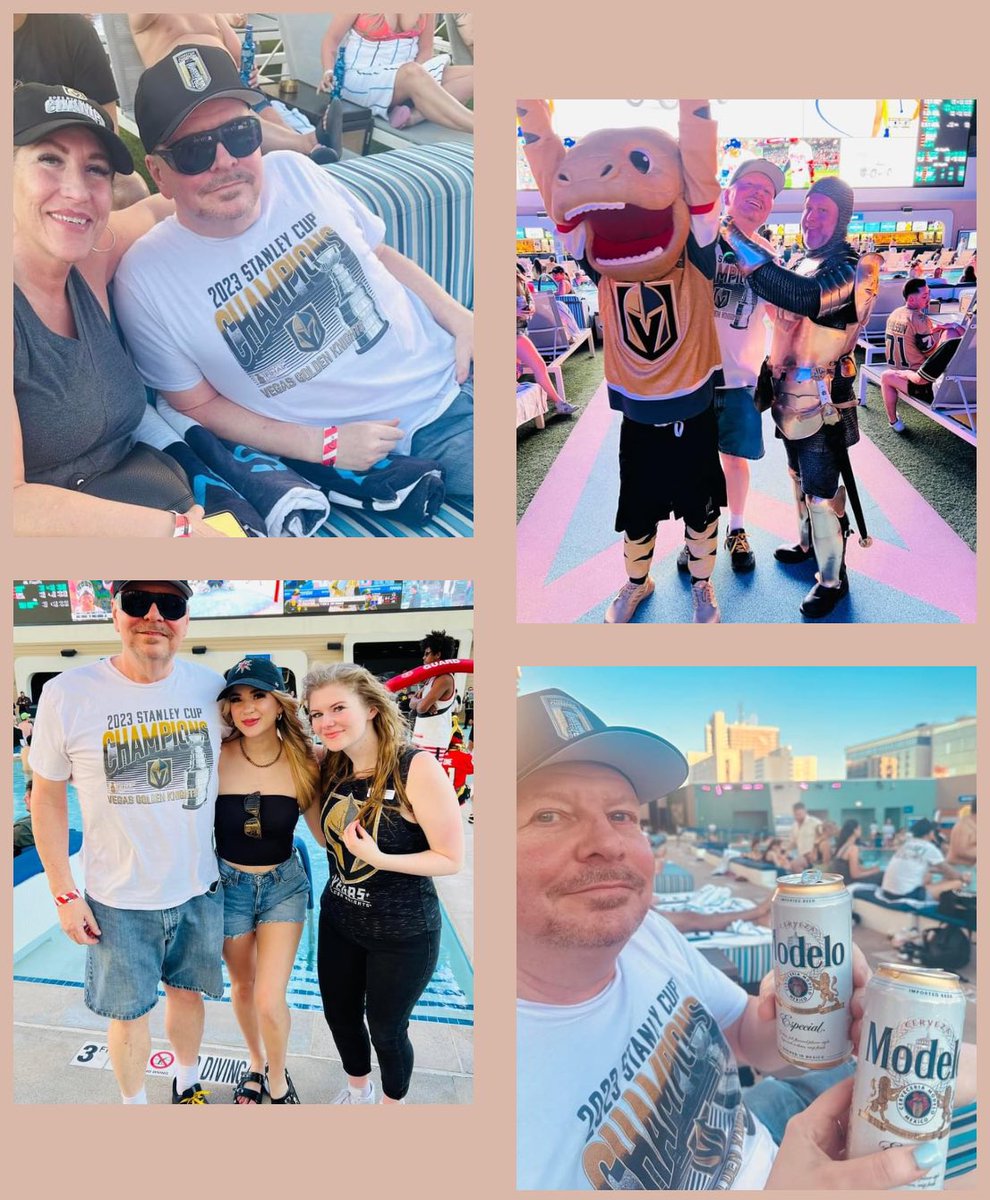 Awesome watch party at @CircaLasVegas @stadiumswim! Thank you to them and to @ChanceNHL, @LeeOrchard1, and @MissKTMariee! @GoldenKnights #VegasBorn