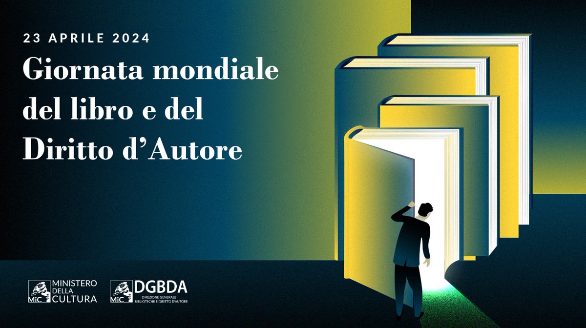 Oggi, #23aprile2024, ricorre la Giornata Mondiale del Libro e del Diritto d’Autore, istituita dalla Conferenza generale UNESCO nel 1995. Il #MiC e le Biblioteche d’Italia ribadiscono il valore della lettura come strumento indispensabile di crescita, approfondimento e conoscenza.