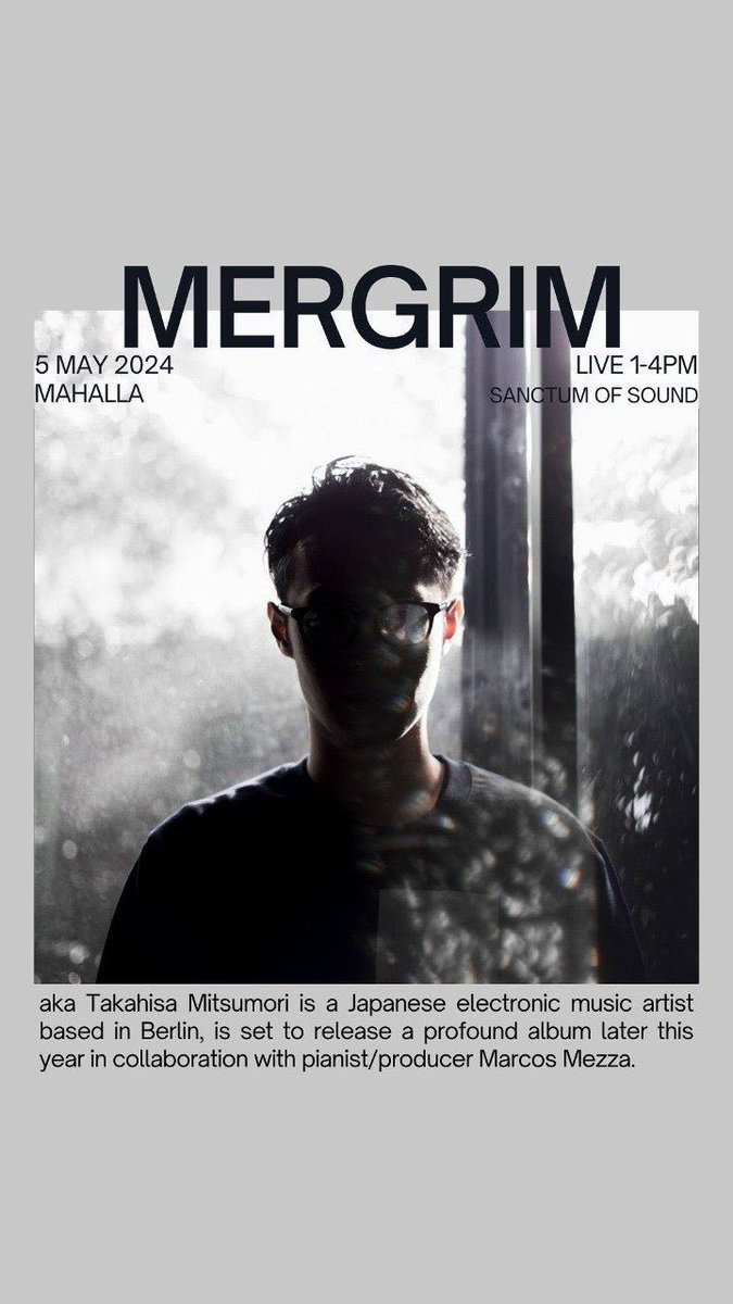 mergrim's tweet photo. Doron and Iana founded “Jam Grus”, and I will be joining them on modular synth. This collective will perform at @mahallaberlin on May 5th from 1 to 4 PM. I'm truly excited to embark on this three-hour journey with amazing members. I hope you will join us on this adventure too. https://t.co/1zeDVYF7n2