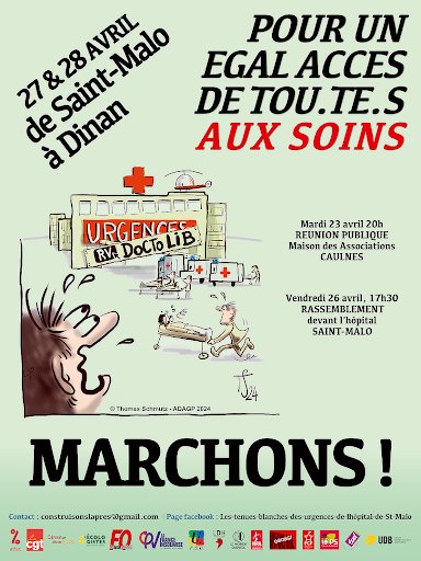 Pour un égal accès à toutes et tous aux soins, le #PartideGauche appelle à rejoindre le rassemblement à #SaintMalo ce vendredi 26 avril à 17h30 devant l'hôpital. Défendons nos #ServicesPublics. #IlleetVilaine