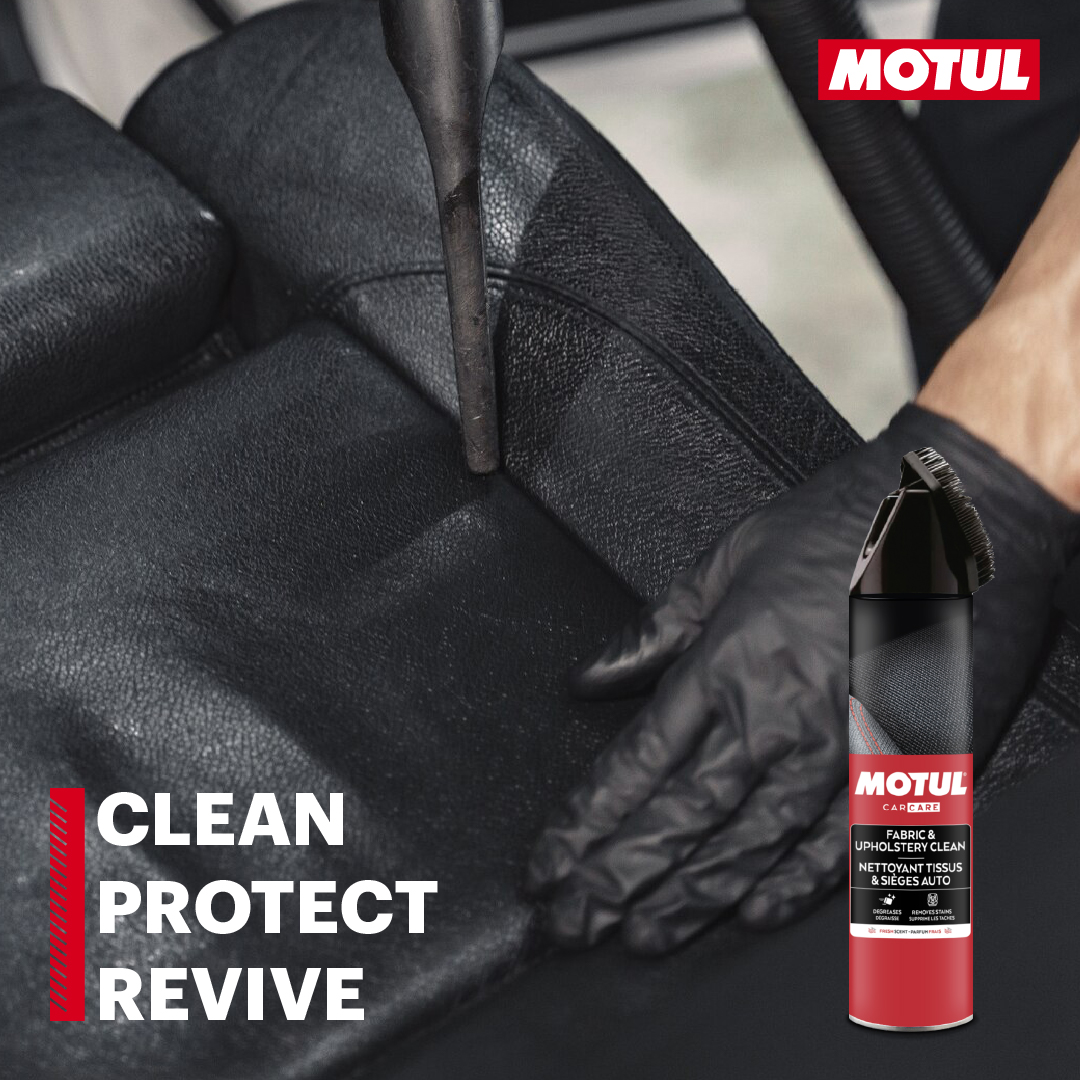 Say goodbye to stains and hello to refreshed upholstery with MOTUL Fabric & Upholstery Clean. Our specialized formula not only cleans but also protects carpets, fabrics, and rugs, leaving behind a delightful scent.

For more info. contact 01879372 or WhatsApp 03209093.

#motul