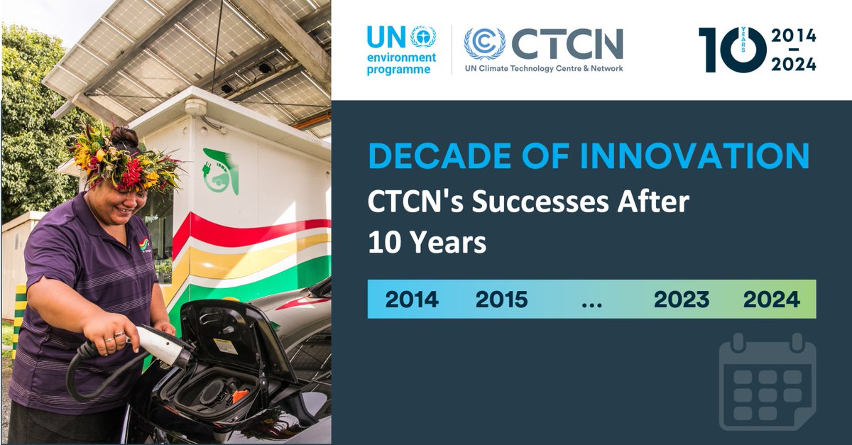 For the past decade, CTCN has been at the forefront of driving innovations forward. From renewable energy advancements to sustainable agriculture practices, learn about a few notable achievements that underscore the impact and importance of CTCN's work: bit.ly/3xDPSX9