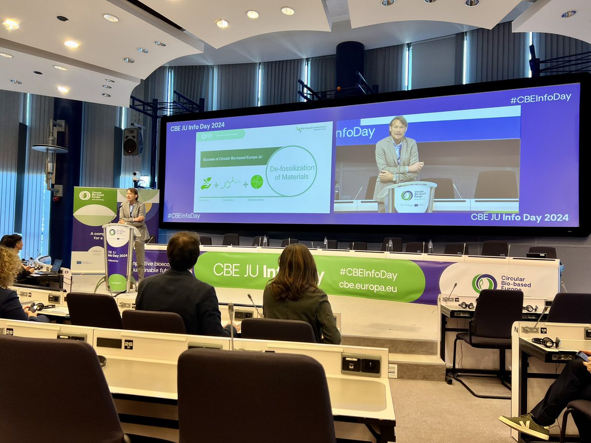 BIC Chair Rob Beekers at @CBE_JU Info Day: CBE puts more emphasis and funding on demonstrations and flagships - what takes the #biobased innovations and R&D (crawling) to the scaling up phase (walking) and ultimately reaching the market (running)