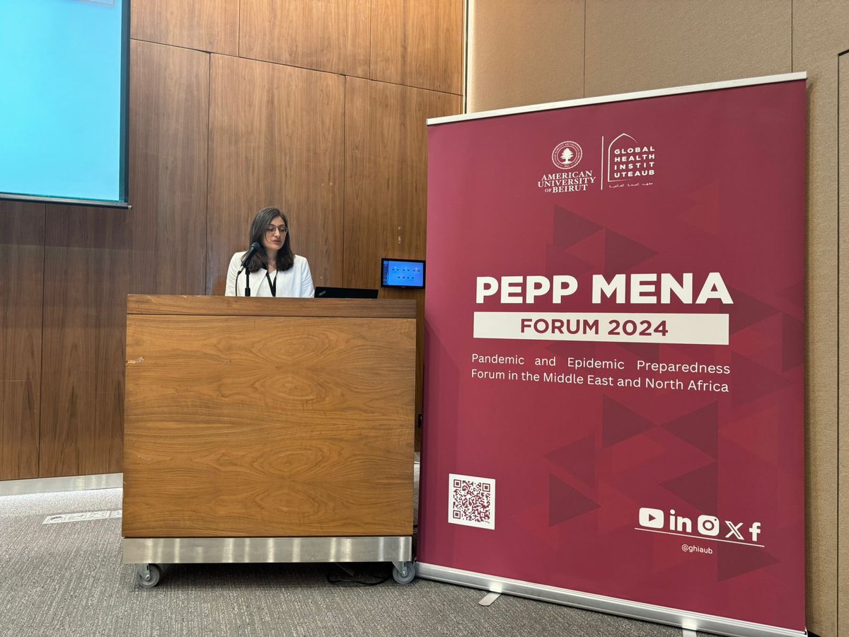 ⚠️Live from #PEPPMENA Forum 2024 | Day 2❗️ Dr. Nisrine Haddad, Senior Antimicrobial Stewardship Pharmacist, at @AUBMC_Official: Antimicrobial stewardship programmes play a crucial role in optimising antimicrobial use. Globally, there was an increased consumption of antimicrobial