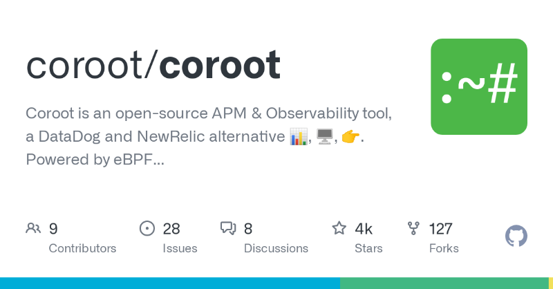 coroot_com's tweet photo. Explore our #Github repo! ⭐ If you love Coroot, give us a star! #OpenSource https://t.co/8SS9xCuhVZ