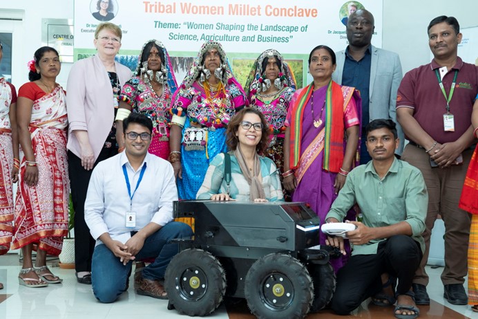 We're glad to see <a href="/xmachinesai/">XMACHINES</a>, incubated at #ICRISAT, shine on <a href="/sharktankindia/">Shark Tank India</a>! 

They're making farming smarter with their AI-driven robots, designed to optimize tasks like seeding and weeding. We are proud to support innovations that push agricultural boundaries.

Read more -