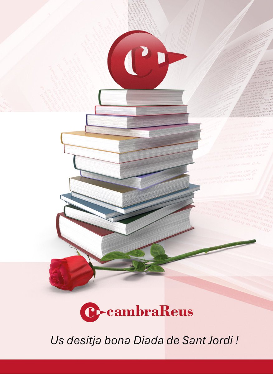 @cambrareus us desitja un feliç dia de #SantJordi. 🌹📚