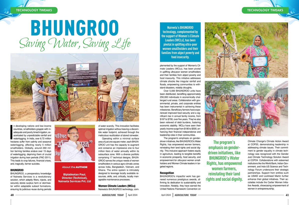 Agriculture Today Group (@agri_today) on Twitter photo Biplabketan Paul, Technical Director at Naireeta Services, sheds light on the <a href="/BHUNGROO/">Biplab Ketan Paul</a> project, emphasizing its mission of conserving water and preserving life.
#irrigation #knowledge #technology #agritech #food #economic #worldbank #water #growth #readmore #agriculturetoday Biplabketan Paul, Technical Director at Naireeta Services, sheds light on the <a href="/BHUNGROO/">Biplab Ketan Paul</a> project, emphasizing its mission of conserving water and preserving life.
#irrigation #knowledge #technology #agritech #food #economic #worldbank #water #growth #readmore #agriculturetoday