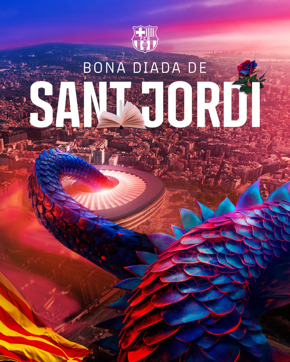 Bona diada de Sant Jordi 🌹🐉📚