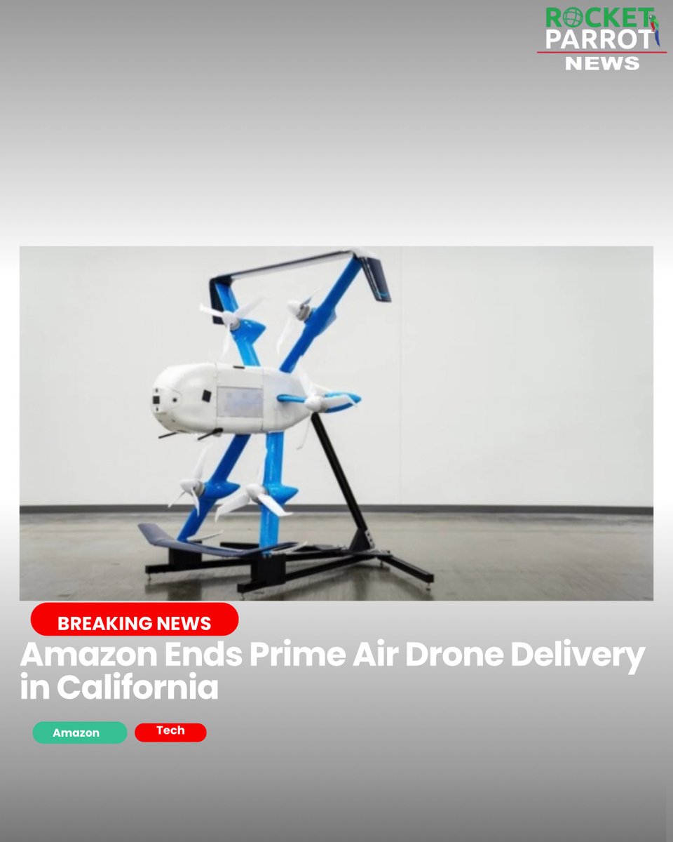 Amazon's decision to end its Prime Air drone delivery program in Lockeford, California, has left many questioning the future of drone delivery. What factors do you think contributed to this closure? Share your thoughts!

Read more👇

 #Amazon #DroneDelivery #FutureTech