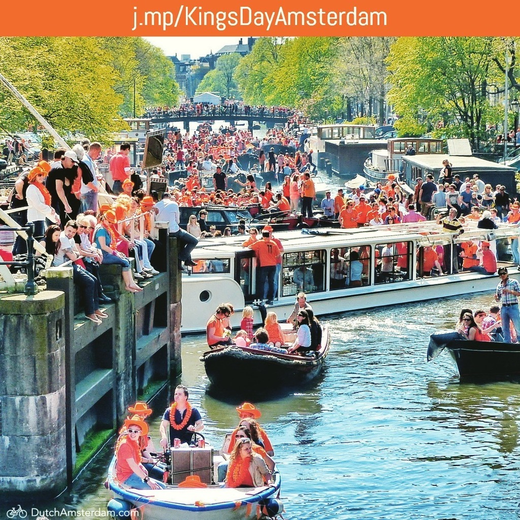 This Saturday, April 27, 2024: King's Day - the world's largest street party. 

Dutch King Willem Alexander's birthday is celebrated throughout the Netherlands - but Amsterdam definitely is the place to be. Better yet, experience "Koningsdag" on board a … instagr.am/p/C6GIT-Qo6no/